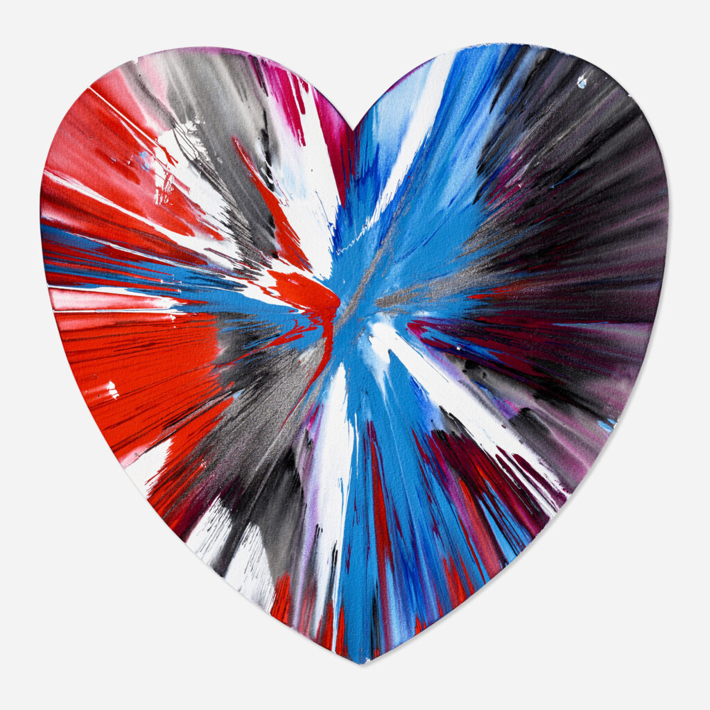 Heart Spin Painting Damien Hirst